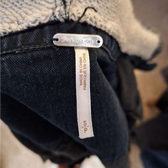 Free People Denim & knit hooded jacket - Picture 7 of 11